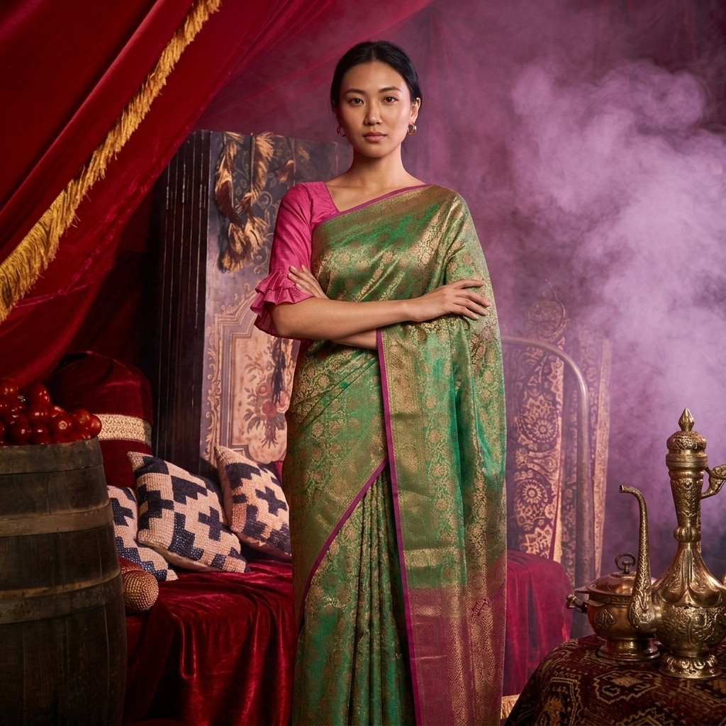 Saree editorial creative